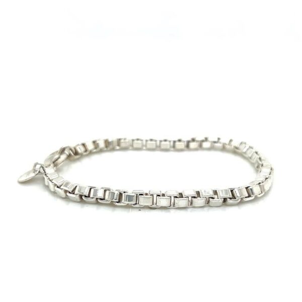 TIFFANY & CO VENETIAN LINK BRACELET - 925 STERLING SILVER - 7"