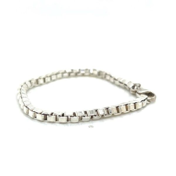 TIFFANY & CO VENETIAN LINK BRACELET - 925 STERLING SILVER - 7" - Image 3