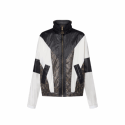 LOUIS VUITTON SPORTY COLOR-BLOCKED ZIP UP WINDBREAKER JACKET SIZE 38/US 6 1AFMF0