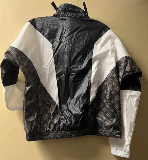 LOUIS VUITTON SPORTY COLOR-BLOCKED ZIP UP WINDBREAKER JACKET SIZE 38/US 6 1AFMF0 - Image 3
