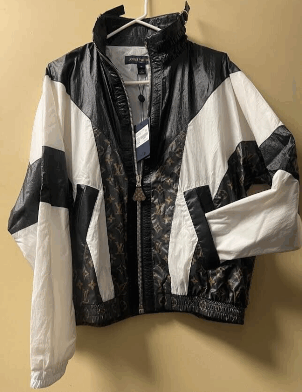 LOUIS VUITTON SPORTY COLOR-BLOCKED ZIP UP WINDBREAKER JACKET SIZE 38/US 6 1AFMF0 - Image 4