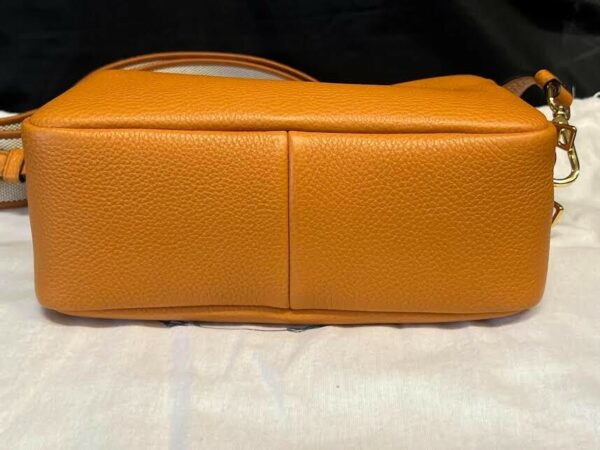PRADA SMALL LEATHER SHOULDER BAG WITH EXTRA STRAP AMBER 1BH082_2DKV_F04GV_V_7NM - Image 10