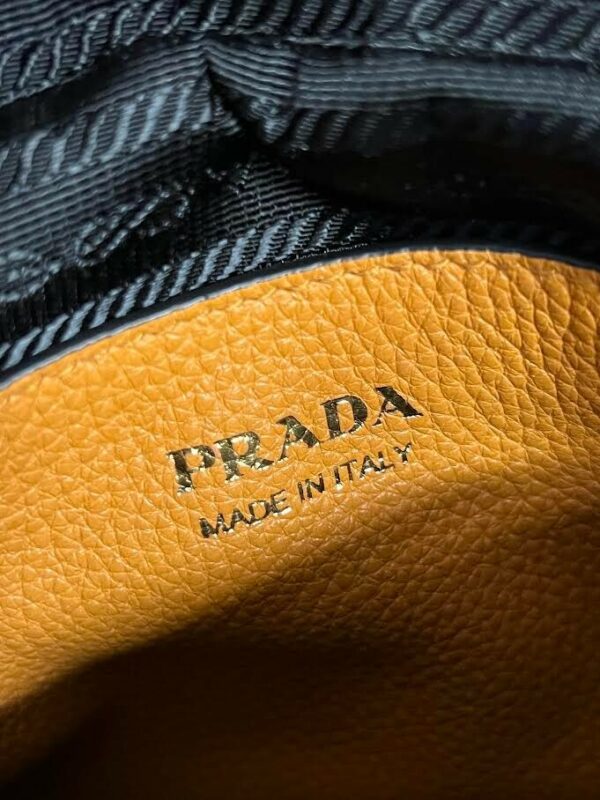 PRADA SMALL LEATHER SHOULDER BAG WITH EXTRA STRAP AMBER 1BH082_2DKV_F04GV_V_7NM - Image 13
