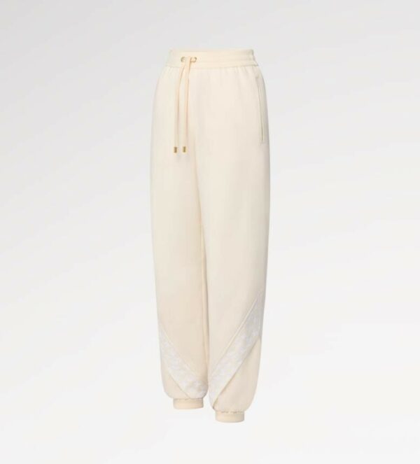 LOUIS VUITTON MONOGRAM ACCENT KNIT JOGGING PANTS 1AGCJF SIZE M0 (EU 38/US 6) - Image 2