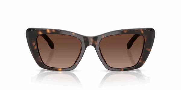 TORY BURCH SUNGLASSES BROWN POLAR LENS DARK TORTOISE FRAME TY7216U 140 MM - Image 2