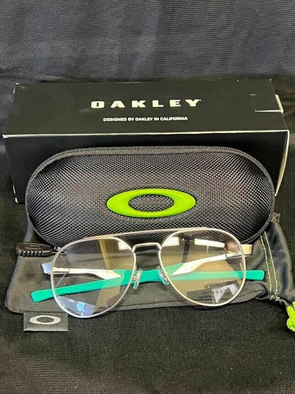 OAKLEY YOUTH EYEGLASSES GRAN PILOTO OY3004-0351 SATIN CHROME DEMO LENS 128mm - Image 8