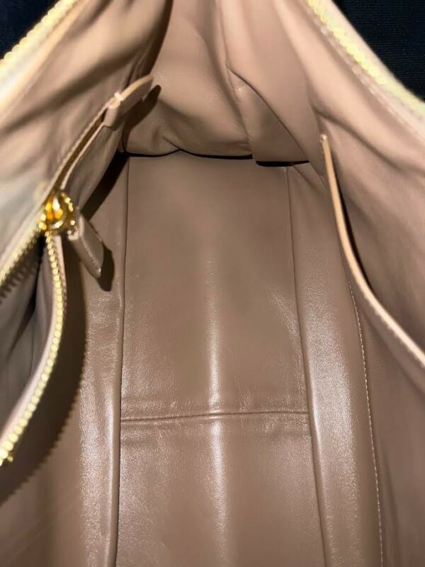 PRADA AIMEE LARGE LEATHER SHOULDER BAG SAND/GOLD 1BC228_2CYS_F02YP_V_LVM - Image 11
