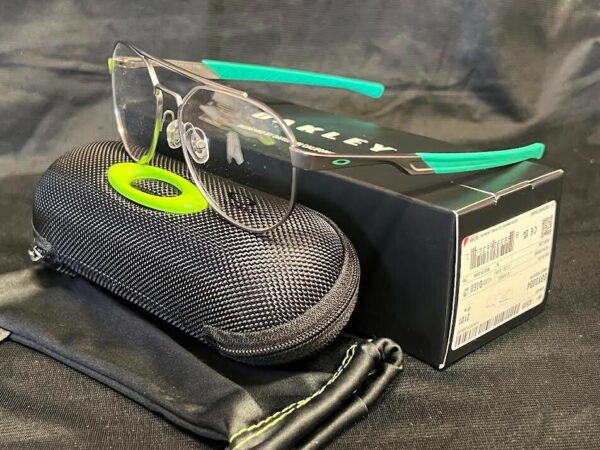 OAKLEY YOUTH EYEGLASSES GRAN PILOTO OY3004-0351 SATIN CHROME DEMO LENS 128mm - Image 9