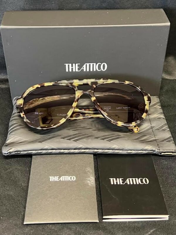 THE ATTICO x LINDA FARROW JURGEN AVIATOR SUNGLASSES ATTICO47C2SUN 60-19-140 mm - Image 4