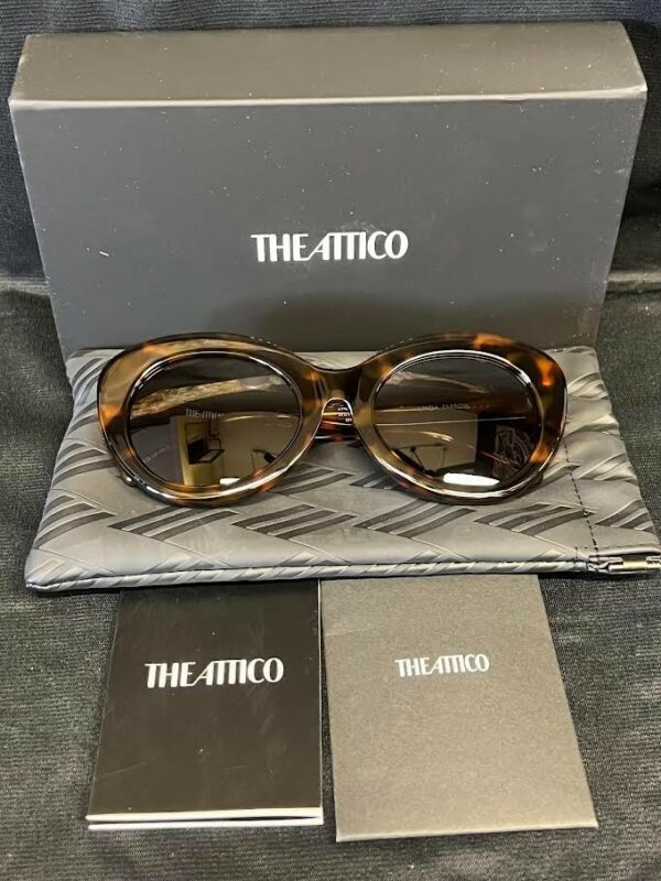 THE ATTICO x LINDA FARROW AGNES SUNGLASSES TORTOISE ATTICO44C2SUN 53-21-140mm - Image 4