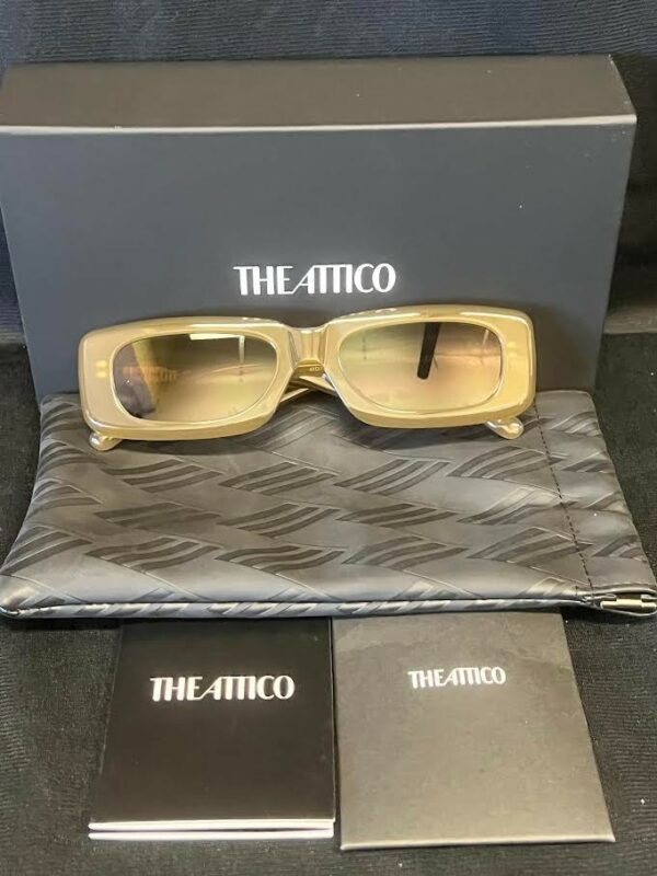 THE ATTICO x LINDA FARROW MINI MARFA SUNGLASSES MASTICE ATTICO16C28SUN 140mm - Image 3