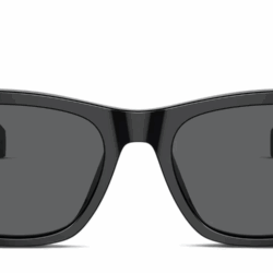 PRADA PR A17S SQUARE SUNGLASSES BLACK FRAME DARK GREY LENS 150MM 54-19