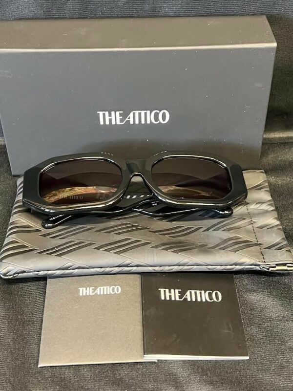 THE ATTICO x LINDA FARROW BLAKE SUNGLASSES BLACK ATTICO45C1SUN 140mm 56-19 - Image 4