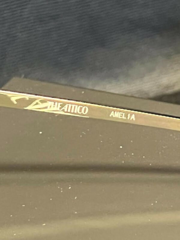 THE ATTICO x LINDA FARROW AMELIA SUNGLASSES SILVER ATTICO78C3SUN 145mm 63-11 - Image 7