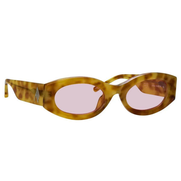 THE ATTICO x LINDA FARROW BERTA SUNGLASSES TORTOISE/PINK ATTICO38C11SUN 140mm - Image 2