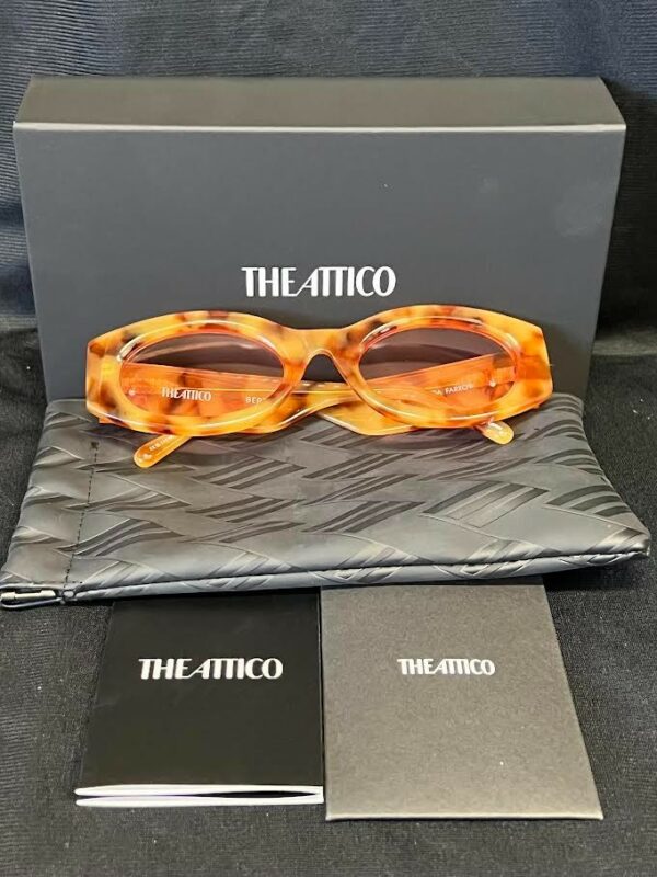 THE ATTICO x LINDA FARROW BERTA SUNGLASSES TORTOISE/PINK ATTICO38C11SUN 140mm - Image 3