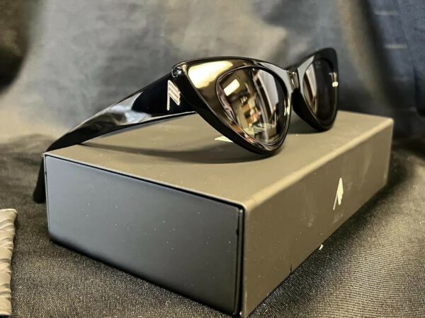 THE ATTICO x LINDA FARROW DORA SUNGLASSES BLACK/GREY ATTICO32C1SUN 140mm - Image 5