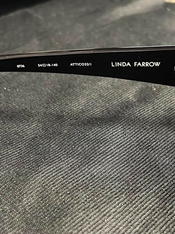 THE ATTICO x LINDA FARROW DORA SUNGLASSES BLACK/GREY ATTICO32C1SUN 140mm - Image 6