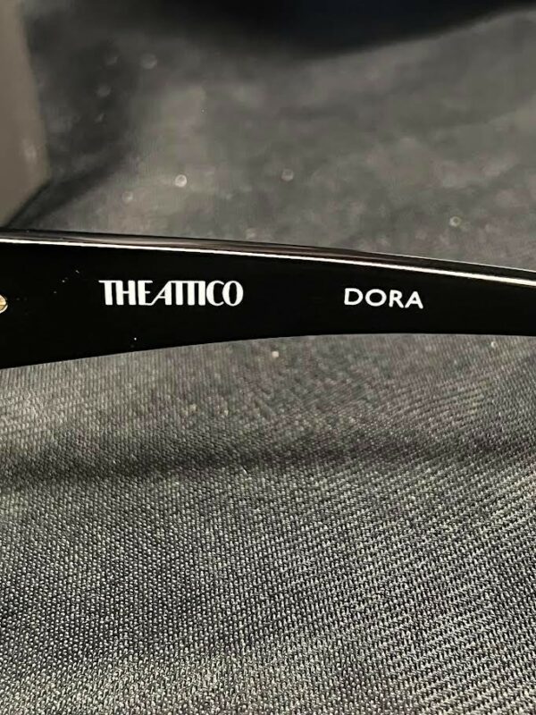 THE ATTICO x LINDA FARROW DORA SUNGLASSES BLACK/GREY ATTICO32C1SUN 140mm - Image 7