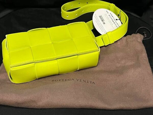 BOTTEGA VENETA BELT CASSETTE ACIDKIWI INTRECCIATO NAPPA LEATHER ADJUSTABLE STRAP - Image 6