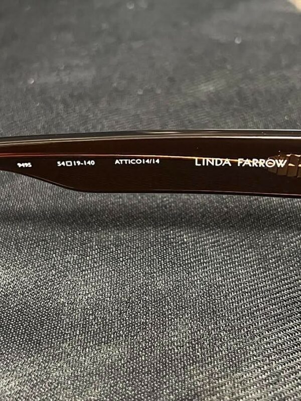 THE ATTICO x LINDA FARROW IRENE SUNGLASSES BROWN ATTICO14C14SUN 140mm 54-19 - Image 7