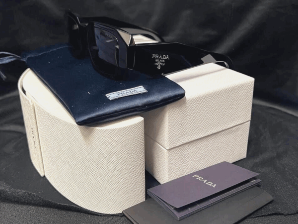 Prada PR17WS Sunglasses 49 mm Black / Dark Grey Lens 145mm 49-20 - Image 6