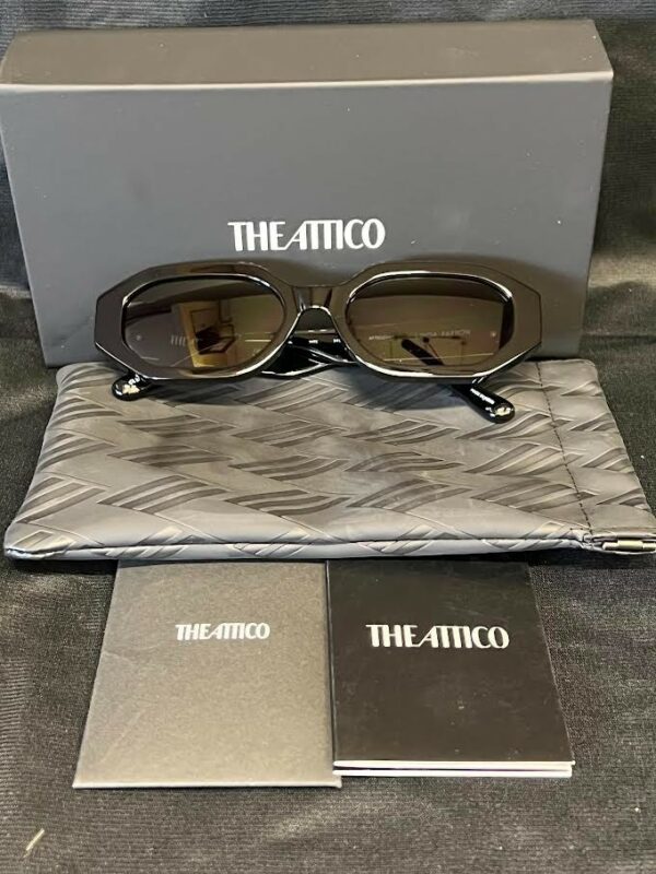 THE ATTICO x LINDA FARROW IRENE SUNGLASSES BLACK ATTICO14C1SUN 140mm 54-19 - Image 4