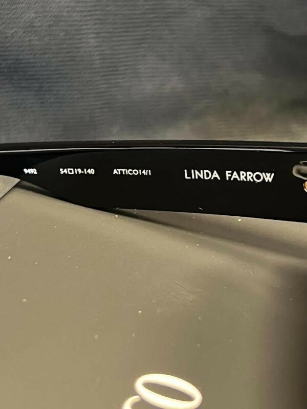 THE ATTICO x LINDA FARROW IRENE SUNGLASSES BLACK ATTICO14C1SUN 140mm 54-19 - Image 7