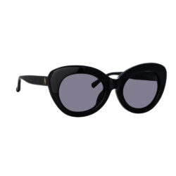 THE ATTICO x LINDA FARROW AGNES SUNGLASSES BLACK ATTICO44C1SUN 53-21-140mm