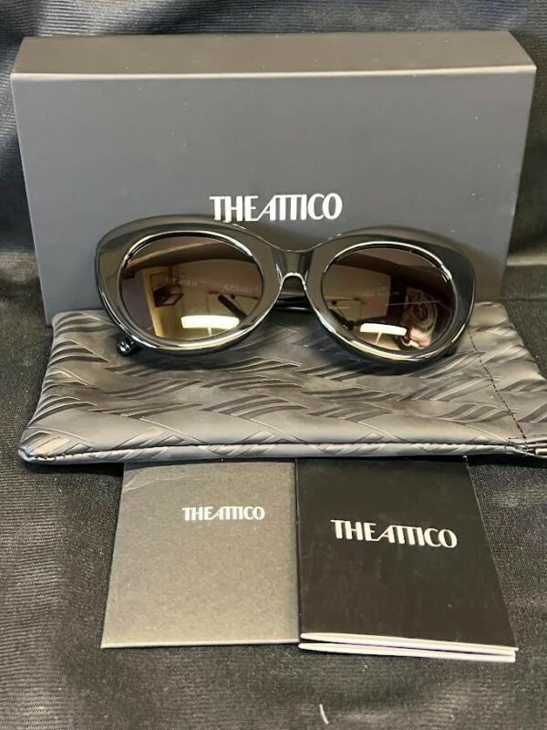 THE ATTICO x LINDA FARROW AGNES SUNGLASSES BLACK ATTICO44C1SUN 53-21-140mm - Image 4