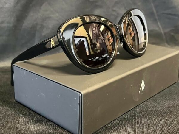 THE ATTICO x LINDA FARROW AGNES SUNGLASSES BLACK ATTICO44C1SUN 53-21-140mm - Image 5