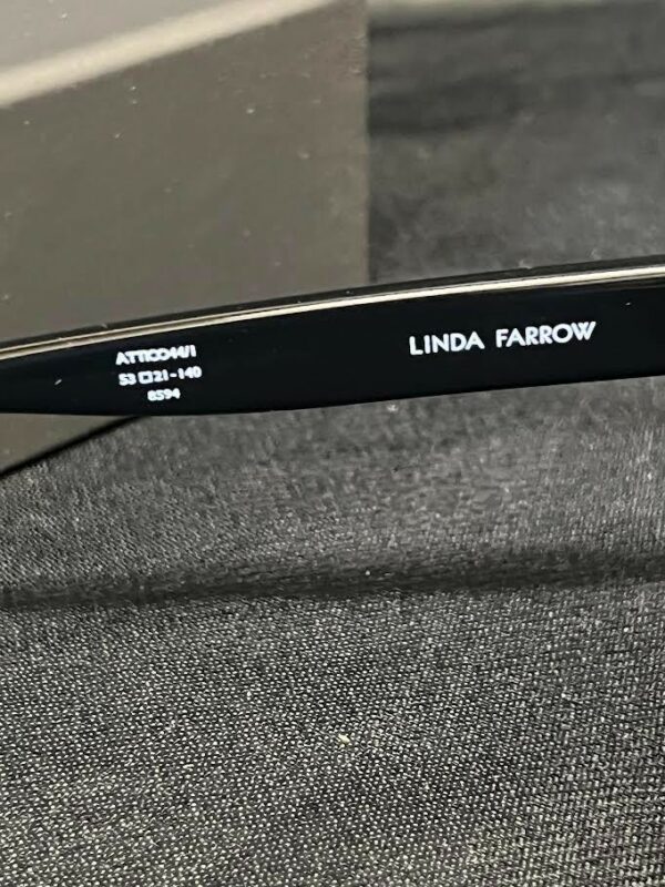 THE ATTICO x LINDA FARROW AGNES SUNGLASSES BLACK ATTICO44C1SUN 53-21-140mm - Image 6