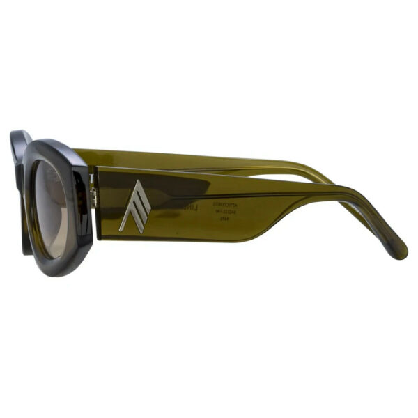 THE ATTICO x LINDA FARROW BERTA SUNGLASSES OLIVE ATTICO38C12SUN 140mm 54-22 - Image 3