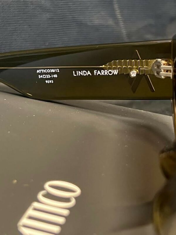 THE ATTICO x LINDA FARROW BERTA SUNGLASSES OLIVE ATTICO38C12SUN 140mm 54-22 - Image 6