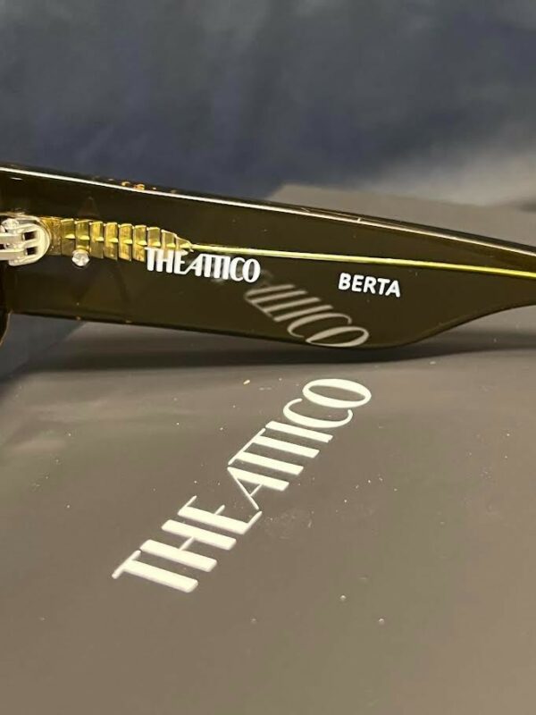 THE ATTICO x LINDA FARROW BERTA SUNGLASSES OLIVE ATTICO38C12SUN 140mm 54-22 - Image 7