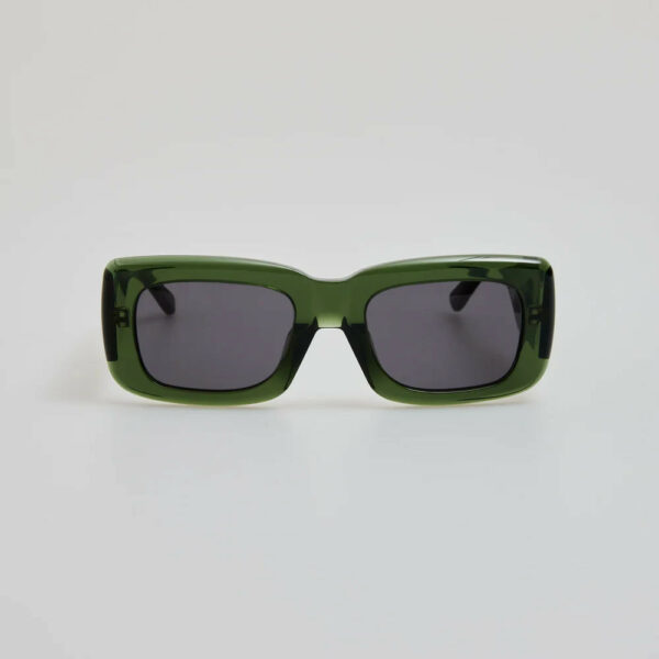 THE ATTICO x LINDA FARROW MARFA SUNGLASSES MILITARY GREEN ATTICO3C34SUN 140mm - Image 2