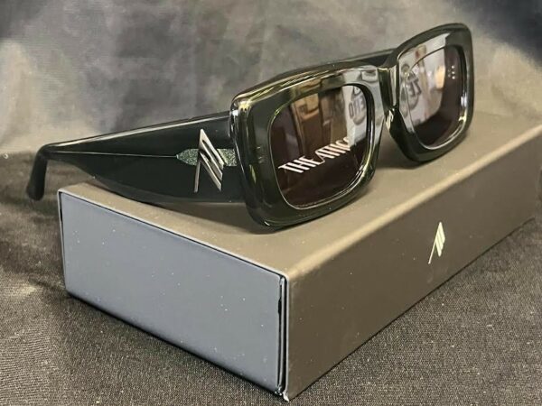 THE ATTICO x LINDA FARROW MARFA SUNGLASSES MILITARY GREEN ATTICO3C34SUN 140mm - Image 5