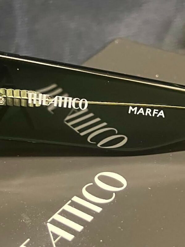 THE ATTICO x LINDA FARROW MARFA SUNGLASSES MILITARY GREEN ATTICO3C34SUN 140mm - Image 7
