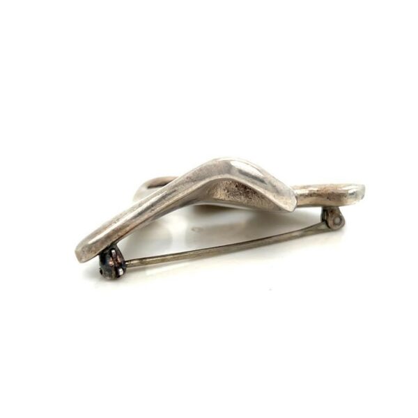 GEORG JENSEN AMOEBA BROOCH STERLING SILVER 925 VINTAGE DENMARK 322 STAMP - Image 6