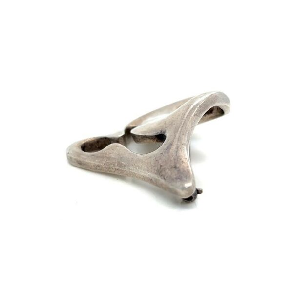 GEORG JENSEN AMOEBA BROOCH STERLING SILVER 925 VINTAGE DENMARK 322 STAMP - Image 7