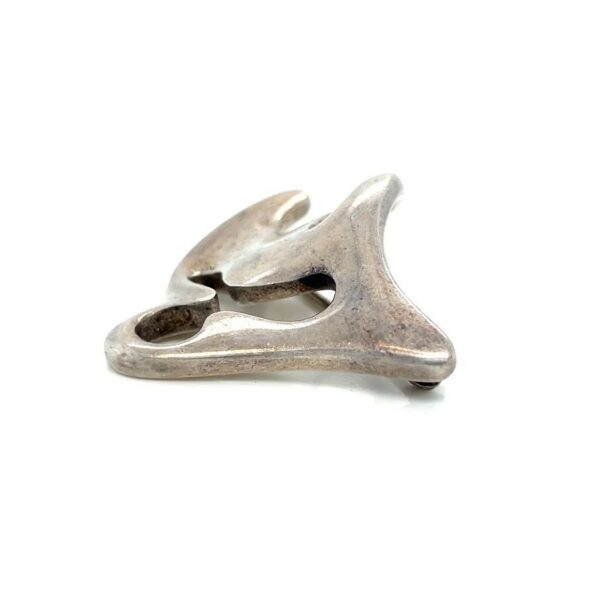 GEORG JENSEN AMOEBA BROOCH STERLING SILVER 925 VINTAGE DENMARK 322 STAMP - Image 8