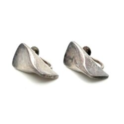 GEORG JENSEN VINTAGE SCREW/CLIP ON EARRING STERLING SILVER 925 116B 1960's ERA