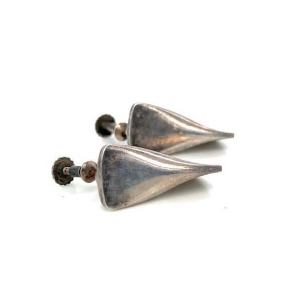 GEORG JENSEN VINTAGE SCREW/CLIP ON EARRING STERLING SILVER 925 116B 1960's ERA - Image 2