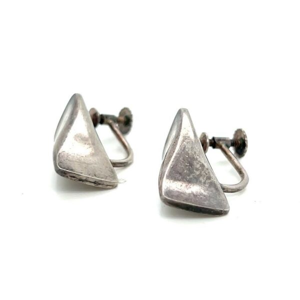 GEORG JENSEN VINTAGE SCREW/CLIP ON EARRING STERLING SILVER 925 116B 1960's ERA - Image 10