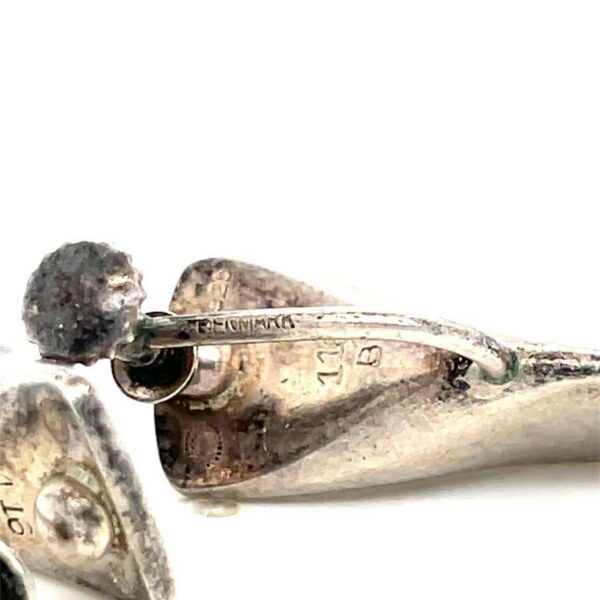 GEORG JENSEN VINTAGE SCREW/CLIP ON EARRING STERLING SILVER 925 116B 1960's ERA - Image 11