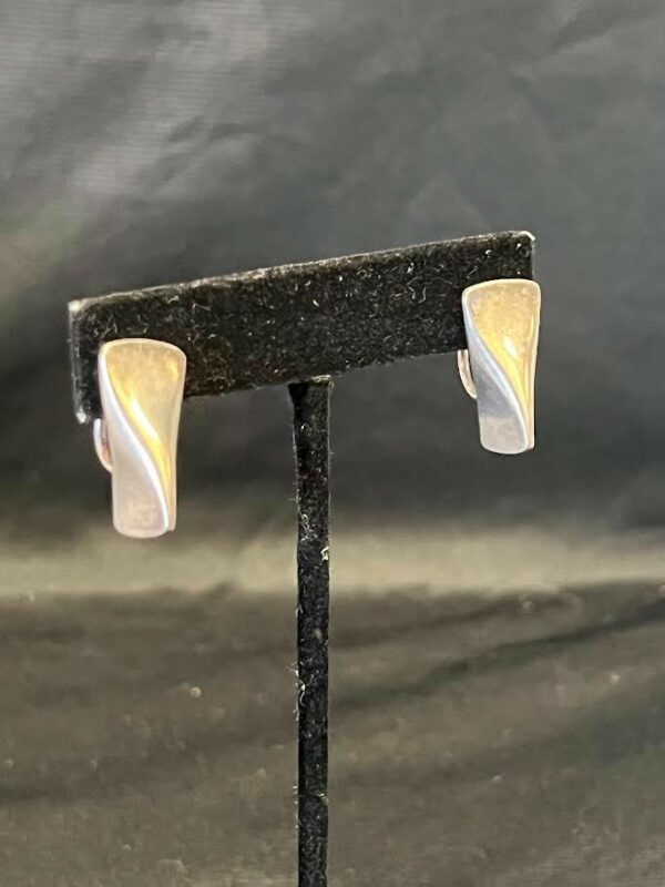 GEORG JENSEN VINTAGE SCREW/CLIP ON EARRING STERLING SILVER 925 116B 1960's ERA - Image 15