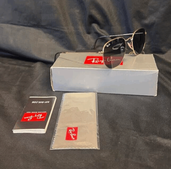 Ray-Ban HEXAGONAL FLAT LENSES ARISTA GOLD/G-15GREEN RB3548N 001 54-21 Sunglasses - Image 6