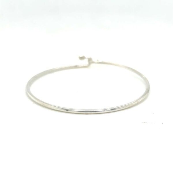 TIFFANY & CO WIRE HOOK & BALL BANGLE CUFF BRACELET STERLING SILVER 925 6.75 in - Image 3