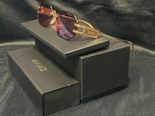 Versace Sunglasses VE2274 100284 140mm  Gold Frame / Pink Lens - Image 7