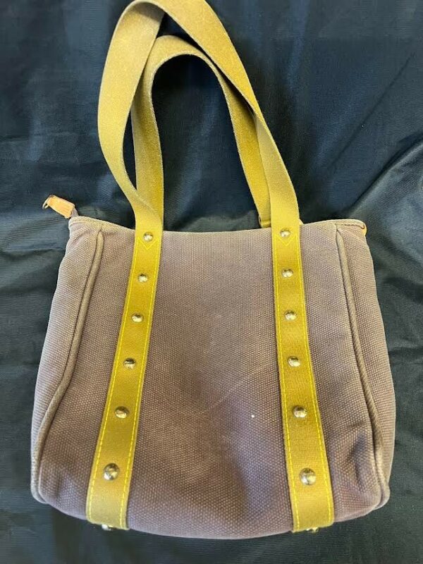 LOUIS VUITTON ANTIGUA CABAS MM DOUBLE HANDLE SHOULDER BAG BROWN CANVAS - Image 3